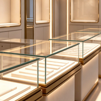 Meubles de présentation de bijoux pour l'aménagement intérieur, conception de salles d'exposition de bijoux, présentoirs