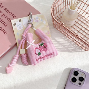 Llavero Ecológico de Peluche 3D Ligero con Cierre de Mosquetón, Adorno para Bolso de Mujer, Mini Bolsa de Compras Portátil de Tela Suave - Product Image 5