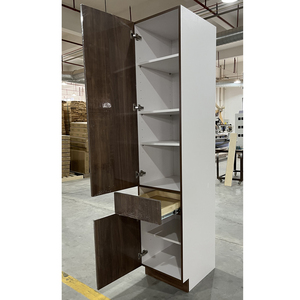 Customized design high quality kitchen high cabinet storage pantry wooden cabinet kitchen storage