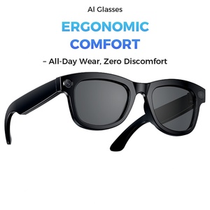Lunettes IA M01 - Design Noir et Transparent, Prise en Charge des Appels, Enregistrement Vidéo, Traduction, Anti-tremblement HD - Product Image 1
