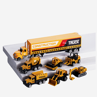 PANDAS 1:64 petite mini voiture en alliage à roue libre véhicule en métal camion en plastique coulissant moulé sous pression modèle de voiture jouet ensemble