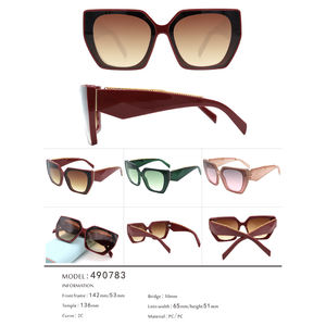 Солнцезащитные очки женские негабаритные оправы модные роскошные дизайнерские оптовая продажа новых производителей женских солнцезащитных очков - Product Image 5