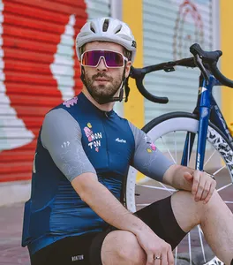 MONTON 2024 Roupa de ciclismo masculina de manga curta e de marca própria personalizada verão para equipes e clubes de bicicleta de estrada de ajuste relaxado