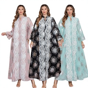 Islamic Simple Muslim Dress New <strong>Model</strong> <strong>Abaya</strong> Fashion Silk Fabric Muslim Dresses Women - Product Image 2