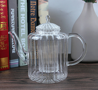 600ml 20oz théière en verre borosilicate passoire transparente filtre à café ensemble cuisinière sûr citrouille verre Pot Europe thé café