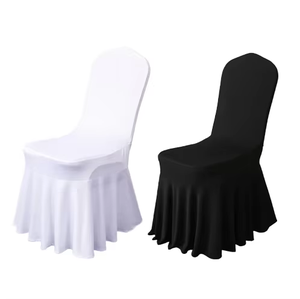 Etek elastik streç ile özel sandalye kılıfı sandalye kılıfı s Spandex otel düğün olay ziyafet restoran için Slipcovers - Product Image 1