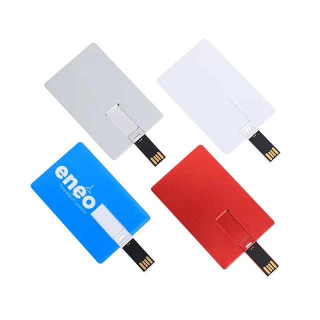 Wholesale Promotional Slim Business Credit Card USB 2.0 Flash Drive Plastic 512MB-8GB Customizable Photo Printing