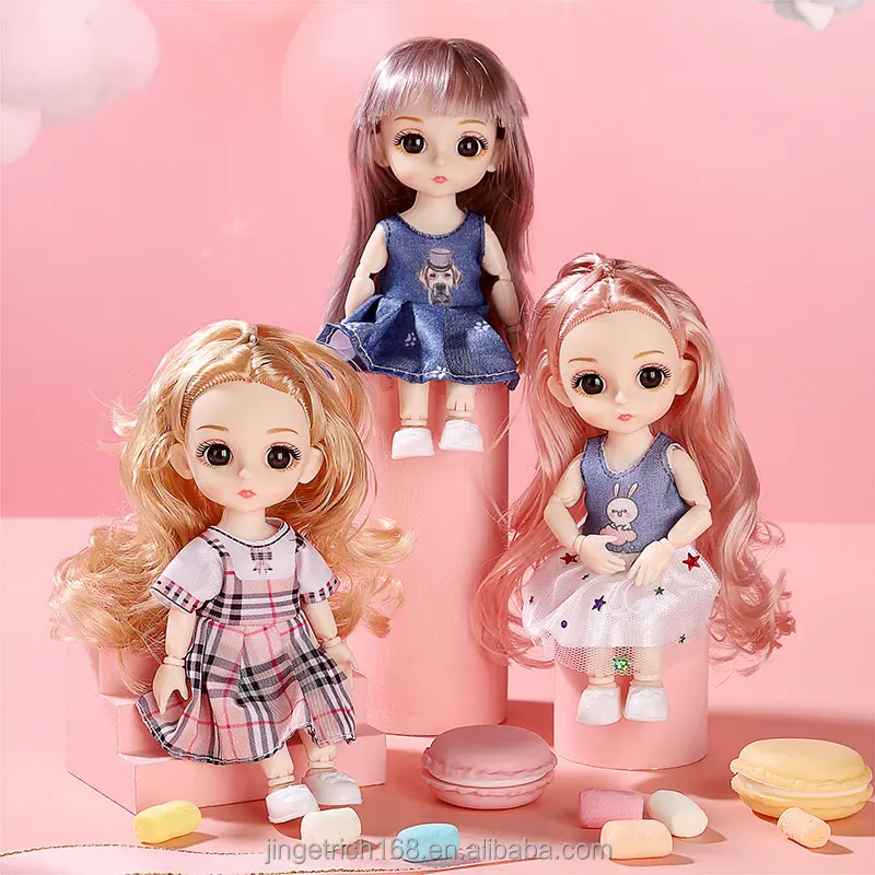 Puppe Prinzessinnen-Set Mädchen kleine Babbie-Puppe Kinder Mädchen-Spielzeug kann austauschbar sein gemeinsame Puppe Großhandel