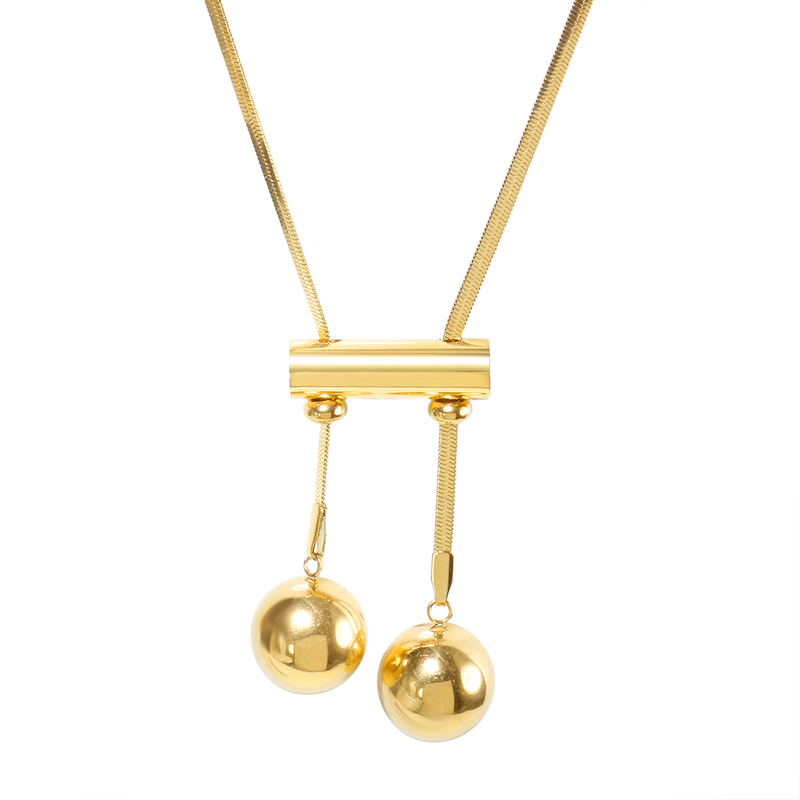 Classic Oval Beads Pure Chain Minimalist