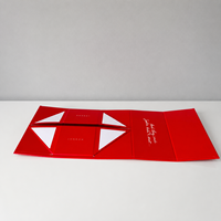 Caja de Regalo Magnética Roja Plegable Personalizada Premium con Estructura de Cartón Rígido para Empaque de Botellas de Whisky y Licores