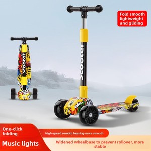 Tricycle pour enfants, garçons et filles, avec musique et lumières, résistant aux chutes, pliable, pour les <span class=keywords><strong>2</strong></span>-12 ans - Product Image 3