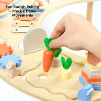 Nouveautés : Table d'activités en bois, labyrinthe de perles, xylophone, marteau à engrenages, jouet éducatif Montessori pour tout-petits, enfants, garçons et filles