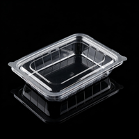 Boîte à gâteau transparente en PET avec couvercle à charnière, conteneur jetable pour pâtisseries, croissants, beignets, qualité alimentaire, vente en gros, personnalisable, OEM