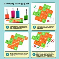 Jeu de société classique en plastique à cinq jeux, jouet éducatif de table suspendu, modèle de jeu de société interactif parent-enfant pour l'extérieur