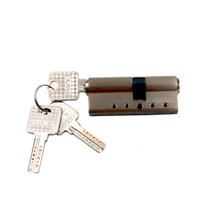 Laiton de haute qualité Euro Standard en laiton massif Double mortaise ouverte sécurité Anti perceuse cylindre de serrure de porte avec clé d'ordinateur - Product Image 6