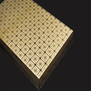 2023 ultimo stile di lusso in titanio oro acciaio inossidabile 8K lamiera incisa a specchio 8K acciaio inossidabile inciso a specchio per la decorazione - Product Image 2