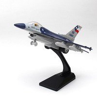 Moulé sous pression 1:64 alliage chasseur F16 modèle son et lumière Pullback Aviation avion militaire jouet modèle affichage métal modèle militaire
