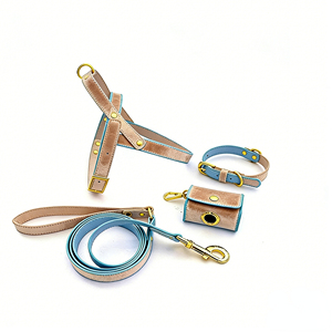 Dafeel Wholesale Soft Real PU Leather Dog <b>Harness</b> And <b>Leash</b> Set Personalized Designer Small Puppy <b>Harness</b> <b>Leash</b> - Product Image 2