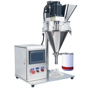 Machine de remplissage semi-automatique à vis spirale pour poudre, épices, café, poivre, avec trémie de 15L et capacités de 1g, 5g, 10g, 30g, 50g, et vis doseuse manuelle de petite taille - Product Image 1