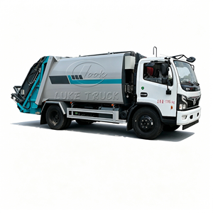 Camión de compresión de residuos hidráulico de carga trasera 4x2, camión recolector de basura, Euro 3, Euro 5, personalizable para uso municipal - Product Image 2