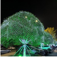 Guirlandes lumineuses LED pour filet de pêche, étanches IP65, pour extérieur, effet ciel étoilé, colorées, pour la décoration de pelouse et d'arbres