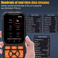 Escáner OBD2 Profesional V520, Herramienta de Diagnóstico para Detección de Fallas en Automóviles, Lector de Códigos de Error para Camiones