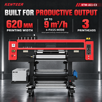 Imprimante et laminateur UV DTF automatique de 60 cm approuvé CE, imprimante numérique à jet d'encre I3200 U1 de 24 pouces pour l'impression d'étiquettes et d'autocollants
