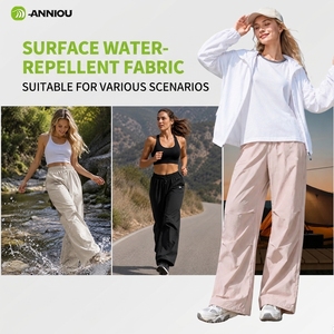 Pantaloni <span class=keywords><strong>Cargo</strong></span> Estivi da <span class=keywords><strong>Donna</strong></span> con Protezione UV, Leggeri, Impermeabili, Traspiranti, ad Asciugatura Rapida, Stile Jogger a Gamba Larga per Attività all'Aperto - Product Image 3