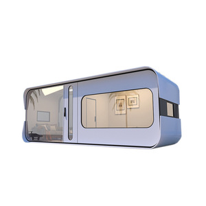 Maison conteneur portable rectangulaire au design moderne, espace de vie extérieur, maison mobile pour le camping et le tourisme - Product Image 4