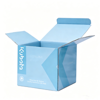 Boîtes pliantes en papier kraft écologiques personnalisées, impression couleur intégrale, boîtes à rabat en carton ondulé pour cosmétiques