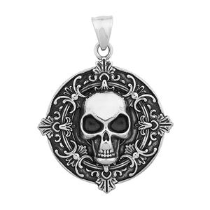 Collier pour homme Viking Warrior Valknut, pendentif crâne vintage Hip Hop, bijoux celtiques en acier inoxydable, cadeau, vente en gros - Product Image 5