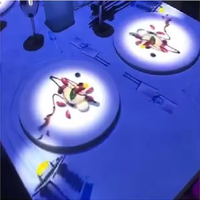 Système de projection de table 3D pour une expérience de restauration interactive