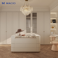 MACIO Armoires Modernes Françaises en Bois Sur Mesure pour Chambre à Coucher avec Tiroirs, Dressing Îlot, Fabrication OEM/ODM Directe Usine