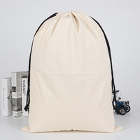 Bolsa de Lavandería con Cordón de Algodón Natural, Bolsa de Almacenamiento de Lona Lavable, Ecológica, con Logotipo Personalizado para Ropa, Hotel, Viajes