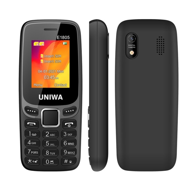 NEW Arrival Mini Phone UNIWA E1805 IP68 Rugged Keypad Phone 1.77 Inch 600mAh Battery Older Phone