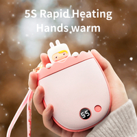 Nouveau chauffe-mains d'hiver 3600mAh USB rechargeable Power Bank Mignon Portable Mini Chauffe-mains réutilisable pour hommes femmes enfants
