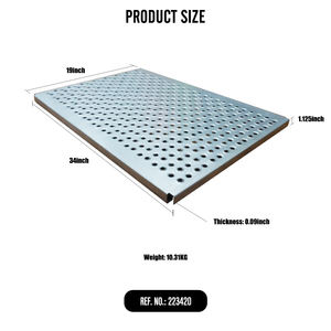 Plaque de plancher de camion universelle en acier gris/argent 19"x34" Modèle OEM 223420 - Product Image 2