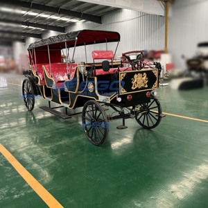 Three <b>Rows</b> of Sightseeing Carriages, Black Electric Carriages and Luxurious Sightseeing Bus Wedding Carriages Sell Well - Product Image 5