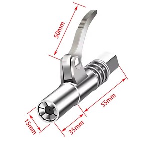 10000PSI <span class=keywords><strong>pompe</strong></span> à huile haute pression poignée unique pistolet à <span class=keywords><strong>graisse</strong></span> coupleur pistolet à <span class=keywords><strong>graisse</strong></span> buse <span class=keywords><strong>graisse</strong></span> mamelon pour équipement mécanique - Product Image 3