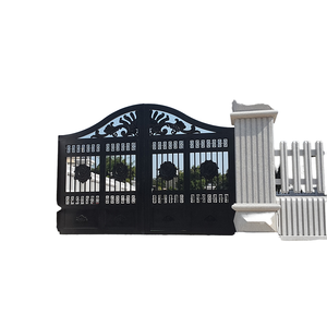 Puerta Moderna de Hierro Forjado con Diseño Abatible para Seguridad del Hogar, Duradera y Personalizable para Villas, Hospitales y Proyectos Residenciales - Product Image 1