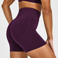 Nouvelle Tendance : Pantalons de Yoga Solides Sans Coutures Confortables Taille Haute Effet Push-Up et Shorts de Sport Personnalisés pour le Cyclisme