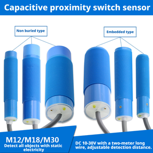 Capacitieve naderingsschakelaar M12 M18 M30 cilindrische multifunctionele detectiesensor, afstand instelbaar - Product Image 2