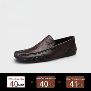 Chaussures en cuir pour homme, style business, automne, avec semelle extérieure en caoutchouc souple, design léger et respirant, fermeture à lacets, ajustement confortable - Product Image 2