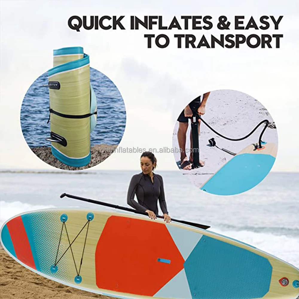 Adult Surfboard Stand Up Inflatable Floating Colorful Touring Paddel Surf 10.5ft Pool Yacht Tabla Paddle Surf Board Kids SUP