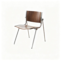 Chaise de salle à manger de style industriel vintage, chaise créative de designer pour la maison, chaise rétro en métal