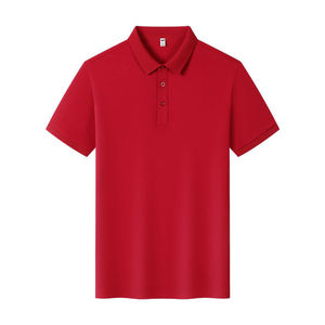 Polo Shirt Short Sleeve Solid Color Cotton Unisex Workwear Daily Wear - Product Image 2
