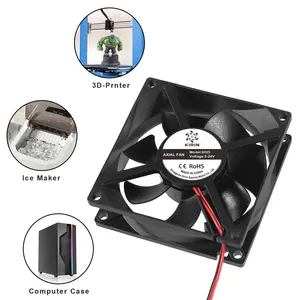 KR 12V 24V 80mm 8025 80x80x25mm Axial Cooling Fan DC Brushless Fan