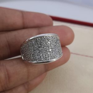 Anillo de Diamantes Jewelspaark, 1.35 Cttw, Corte Redondo, Color Blanco Natural GH, Plata de Ley 925, Anillo de Compromiso para Mujer, Talla 7 - Product Image 3