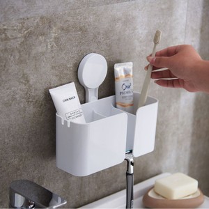 Armadietto portaoggetti a parete con ventosa, senza perforazioni, per bagno e dormitorio, modello H007 - Product Image 1