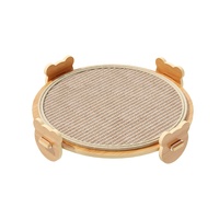 Lit et griffoir pour chat de style japonais en panneau de densité, rafraîchissant pour l'été, double usage, durable, sans peluches, toutes saisons, en carton